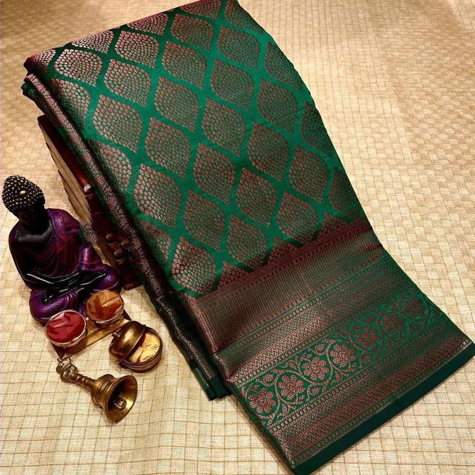 Mf 54 Soft Lichi Silk Designer Non catalog Saree Catalog